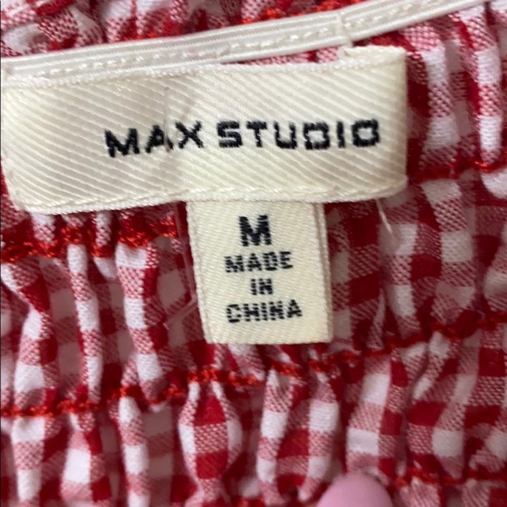 Gingham off shoulder dress size medium ❣️ - Picture 3 of 4